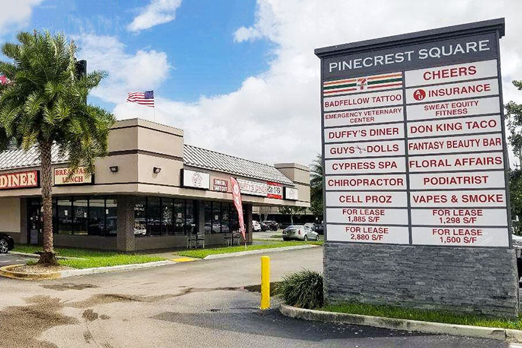 Pinecrest Square updated sign750